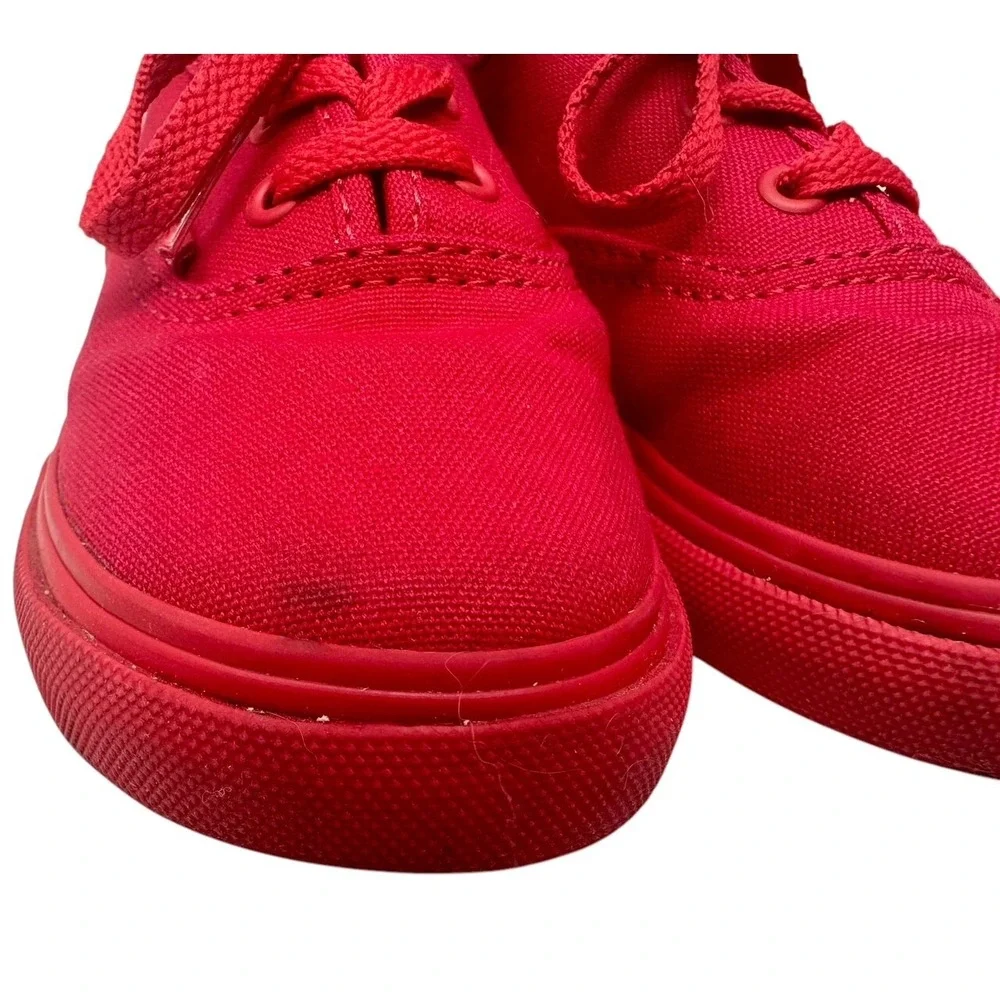 Vans Off‎ the Wall Authentic True Red/Black Toddler Baby Shoes Size 9 Rare